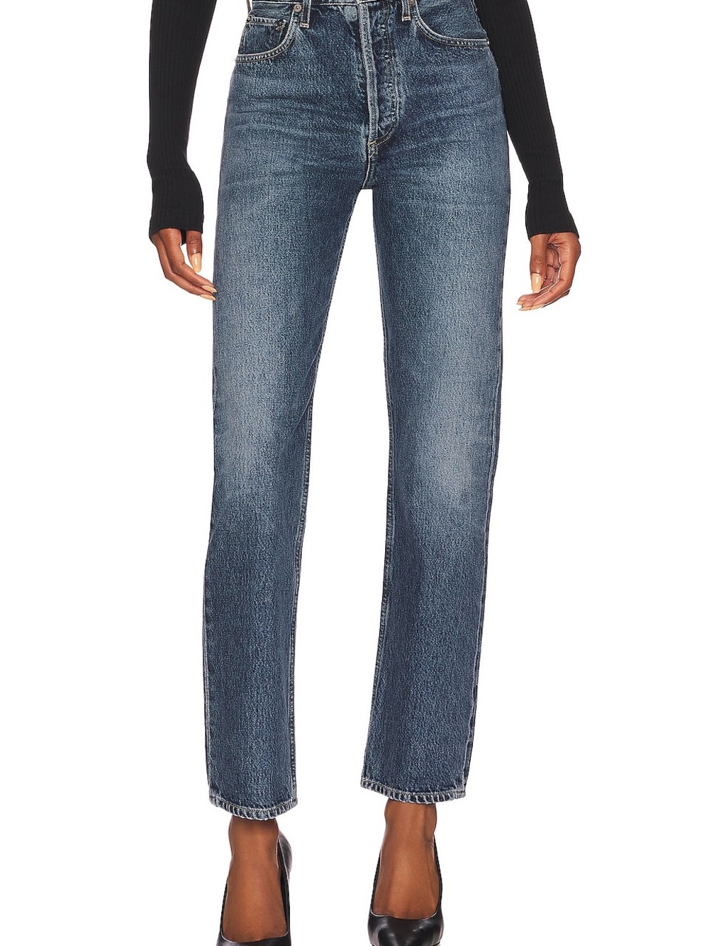 AGOLDE 90's Pinch Waist High Rise Straight Jeans - Picture 3 of 7